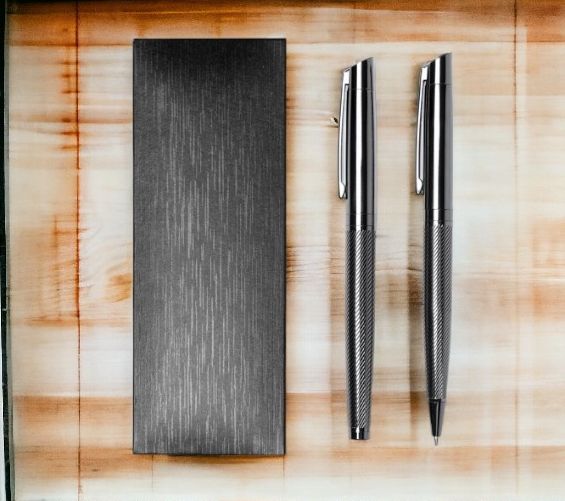 Набор из ручки-роллера и выдвижного карандаша REYDON / Набор из 2 письменных приборов в футляре